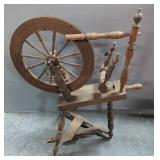 Antique Wood Spinning Wheel