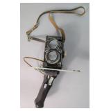 Vintage Rolleiflex Franke & Heidecke Synchro-Compur Film Camera With Trigger Grip