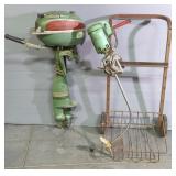 1951 Johnson Sea-Horse 5 Boat Motor, Model # 916229, And Mizz-Kota Trolling Motor, Model # CDR, Seri