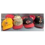 Kansas City Chiefs Hat Assortment With Various Styles, Qty 10
