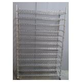 Seville Classics Wire Shelving, On Wheels, 76" x 48" x 18", 12 Shelves