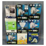 Eiko Par 30 LED Lights, Qty 5, Lighting Science BR20 LED Light, GE Miser Spotlight, Secure Home Phot