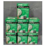 Ushio Utopia LED Globe Lights, 3W, 180 Lumens, Qty 7