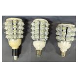 LED Post Top Lights, Qty 3