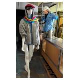 Sears Twin-Fit Wire Dress Form, In Original Box, And Display Mannequins, 74" Full Size, Qty 1, And 4