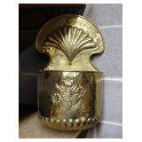 Brass Assortment, Including Wall Mounted Stanchion / Rope Holders, Qty 3, Candlestick, 14" Diameter 