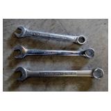 Craftsman, Granco, And Blackhawk USA Combination Wrenches Including 11/16", 3/4", And 13/16"