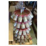 Lazy Susan-Style 6-Tiered Hardware Storage Including Nails, Screws Cotter Pins, Roofing Nails, And M