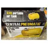 Central Pneumatic 5 Gallon Portable Air Tank, Model 65594, In Original Box