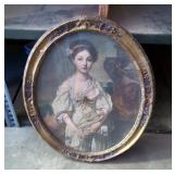 Vintage Arched Mirror, 21" L x 14" W, 3D Hammered Copper Embossed Picture, Qty 2, Handmade Nail, Wil