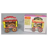 Steiff Button In Ear Golden Age Of The Circus Bengal Tiger And Painted Wood Circus Car In Original B