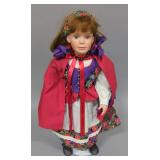 1997 Laura Colalbe 22" Porcelain Doll, Numbered 108 of 1000