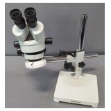 AmScope Boom Stereo Microscope With LED Ring Light