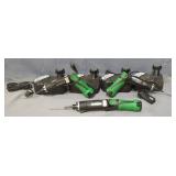 Hitachi 3.6V Cordless Driver Drills DB 3DL2 Qty. 3, (1 Needs Repair), 4 Chargers, And 8 Batteries