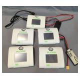 Pulse PLC100 AC/DC Input Professional Balance Charger/Dischargers, Qty 5