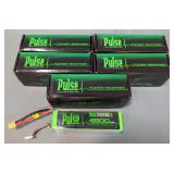 Pulse 4500 mAh 6S 22.2V 65C Batteries, Qty 6