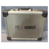 Metal Hard Case Marked Horus X12S, With Keys, Foam Insert, And Lanyard