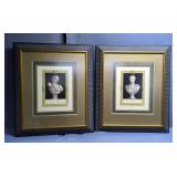 Framed Matted Under Glass C. Ceaser Print And Satirina Baccante 35" x 30"