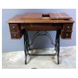 Vintage El Dorado Sewing Machine Table, 31" x 34" x 17.5"