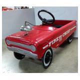 Vintage AMF Pedal Car Fire Chief #509, 12" x 34" x 13"