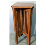 Mission Style Plant Stand, 30" x 13" x 13"