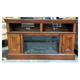 Prokonian Electric Infrared Console Fireplace With Remote, Model SP28-1408-LED, 31" x 54" x 17", Pow