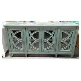 Pike & Main Hayden Four Door Console Cabinet With Soft Close And Magnetic Closure, 34" x 67" x 16"