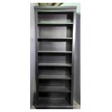 Book Case With Six Adjustable Shelves, 84" x 32" x 13", Black Finish