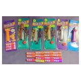 Pez Candy Dispensers Including Star Wars, Flintstones, And Garfield, Total Qty 6