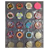 Casino Gambling Chip Collection, Qty 20