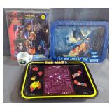 Batman And Pac-Man Metal TV Trays, Westfield Batman Mug And Paper Doll Book