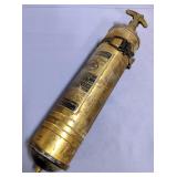 Pyrene Antique Brass Fire Extinguisher, 1.5 Quart, With Contents, Local Pick Up Only
