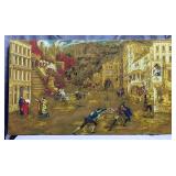 Tibor Reich Romeo And Juliette Design No 184, On Stretcher, 47" x 27.25"