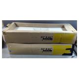 Vanity Top White Wave 4" Center Bowl Sink Basins, Qty 2, 22" x 61", Fits 21" x 60" Vanity