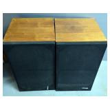 Pioneer Wood Cabinet Floor Speakers, Model HPM-100, Qty 2, 26.5" x 15.5" x 16"