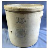 The Coffeyville Company No. 10 Stoneware Crock, 16.5" x 16.5" Diameter