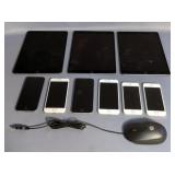 Apple I Phones Including SE, Qty 2, S, Qty 2, Apple I Pads, Qty 3, And More, Total Qty 10