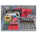 Clarke Stack Rack Magnetic Tool Rack, Model CTB205, Lenox High Tension Hacksaw, Model 4012, Milwauke