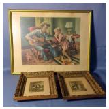 Thomas Hart Benton "The Music Lesson" Print, Framed And Matted, 24" x 30", And Framed And Minted Fig