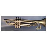 Vintage Cavalier Trumpet, Model 35472, Made In Elkhart, Indiana, Includes Hard Sided Carrying Case