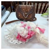 Handmade Vintage Style Hat And Satchel / Handbag