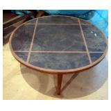 Wood Coffee Table, 16" x 36" Diameter