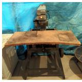 Sear Craftsman 10" Radial Saw, Model 113.198111, On metal Stand With Air Tires, 36.5" x 48" x 39" Po
