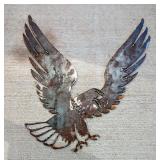 Metal Wall Decor Including 20" Eagle, Cow Skull, And Branding Iron
