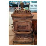 Antique ISCO-Duplex Cast Iron Wood Stove, 53" x 29" x 17"
