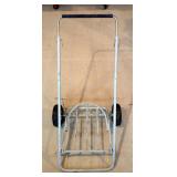Metal Framed Collapsible Rolling Muck Cart With Air Tires
