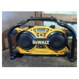 DeWalt Worksite Radio / Charger, Model DC011, Powers On, Includes 1 Battery