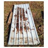 White Metal Siding, Approximately 8 Sheets, Each Measures Approximately 108" L x 39" W