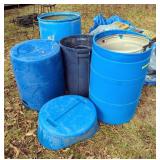 Greif Bros. Corp. Rain Barrels, 55 Gallon, Qty 2, And 30 Gallon, Qty 1