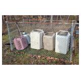 Portable Dog Kennels, Extra Large, Qty 2, Large, Qty 1, And Medium, Qty 2, Chain Link Panels, Qty 4,